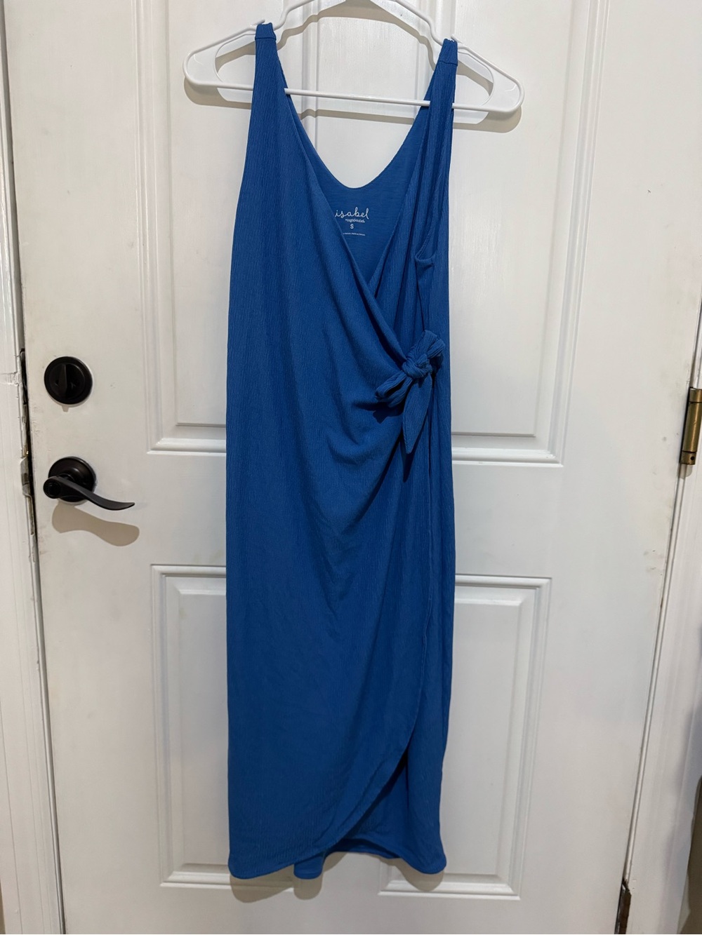 Isabel Maternity by Ingrid & Isabel Royal Blue Sleeveless Wrap Midi Dress